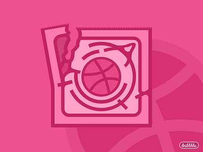 Let's Play debut dribbble first first shot flat hello pink sketch thank you thanks