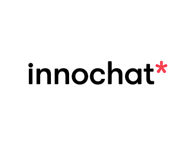 innochat* app branding clean design logo simple social