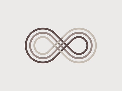 Ribbons branding icon identity illustration infinty logo loops weave