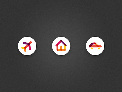 Insurance Icons branding icons identity illustration multi colour overlay roundel