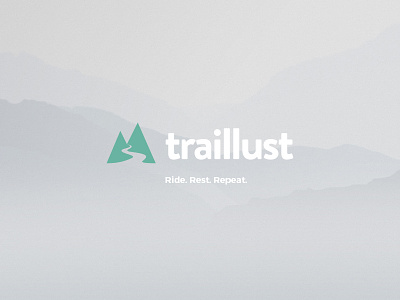 Traillust 2015 branding icon identity logo mountains vector