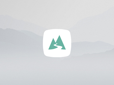 Traillust Avatar slightly tweaked branding icon illustration logo logomark mountains vector