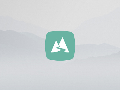 Traillust Avatar Reversed branding icon illustration logo logomark mountains vector