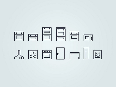 Kitchen Appliance Icons - WIP