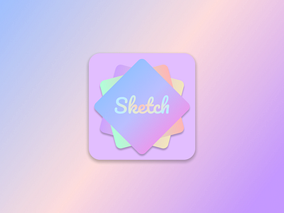 "Sketch" Drawing App Icon daily ui design icon logo ui