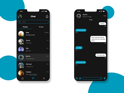 Direct Messaging daily ui design mobile ui