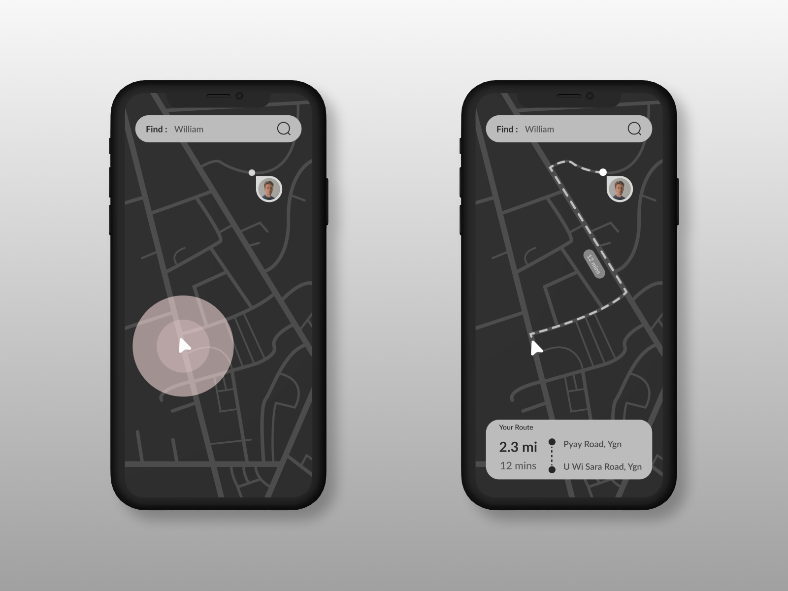 Location Tracker by Kaung Thant on Dribbble