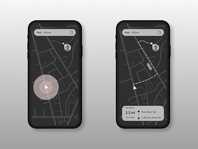 Location Tracker daily ui design location map mobile tracker ui