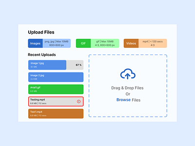 File Upload Design daily ui design fileupload ui