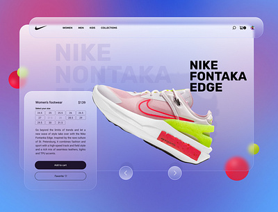 Concept design. app branding design figma illustration nike sport ui ux web webdesign website