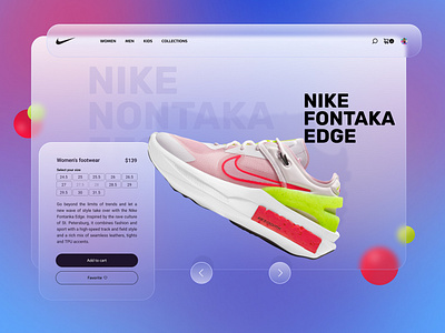 Concept design. app branding design figma illustration nike sport ui ux web webdesign website