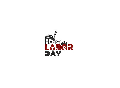 Labor day design illustrator logo typography