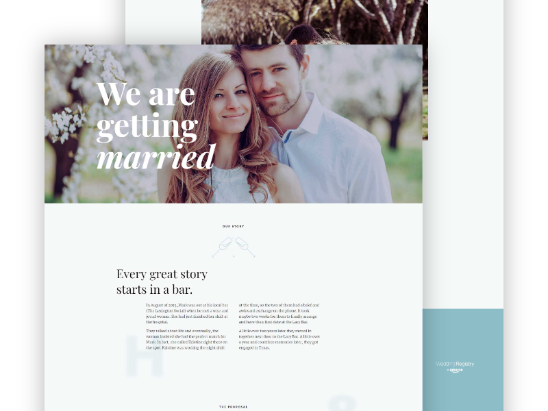 Wedding Invitation - Free Elementor Template by Theodore Shepard on ...