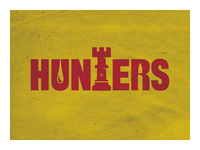 Hunters 70sdesign amazon prime blood brand identity bullet chess graphic design hunters jewish logo logo design natzi propaganda queen rook star of david texture