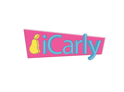 iCarly Logo Reimagined apple brand design cmyk illustrator ipad iphone ipod logo logodesign pear rebrand redesign reimagined simple logo webshow