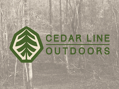 Cedarlineoutdoors Logo antlers camo cedar deer logo outdoors tree woods