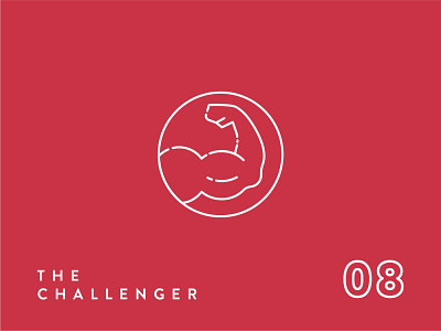 Enneagram Icon Series//Type 8 8 arm arms challenge challenger enneagram fist icon icon design icon set logo logo icon muscle personality strong type type 8