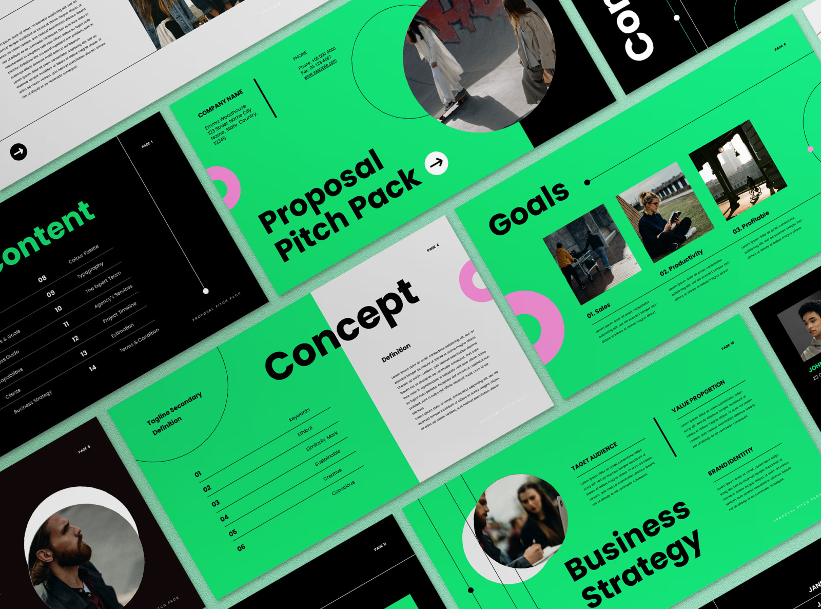 Geometric Proposal Pitch Pack Presentation by PUBRIC on Dribbble