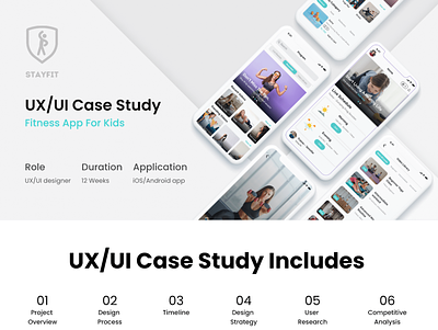 STAYFIT App UI/UX Case Study app design fitness graphic design healthy kids new ui yoga