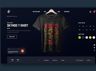 E-commerce Landing page Design UI/UX design e commerce graphic design landing page new shirt ui ux website