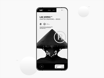 🌬Lab. Works - Crafted Creations ©2020 concept contemporary design designer freelance graphic lab minimal streetwear techwear ui ui design user interface website website concept website design