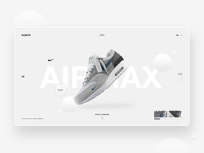Nike AirMax - Web Concept contemporary design freelance fresh graphic minimal minimalist modern nike nike air nike air max streetwear ui ui design user interface website