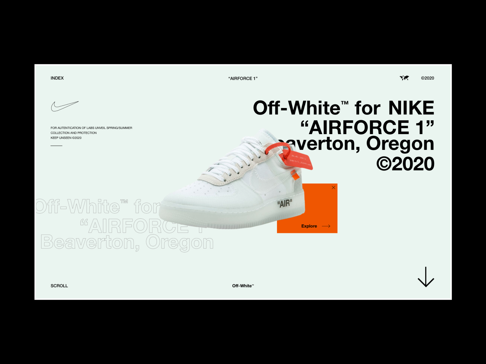 Nike x Off-White Advertisements on Behance
