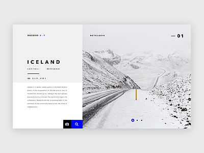 Discover Iceland - UI Concept
