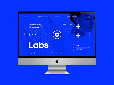 LABS© blue concept contemporary design designer freelance graphic graphic design streetwear ui ui design user interface