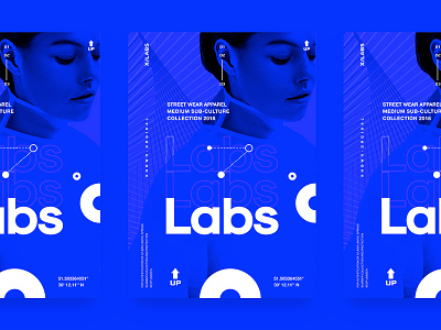 + + Labs Print blue culture design designer freelance graphic design minimal poster print streetwear typography urban