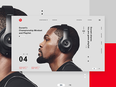 "MADE TO BE" - Kevin Durant contemporary design graphic modern portfolio ui ui design user interface web website