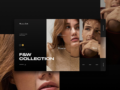 Massimo Dutti / UI Concept concept contemporary design fashion graphic massimo dutti modern split ui ui design web website