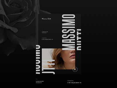 Blvck Massimo Dutti / Lookbook black brand design concept contemporary fashion graphic massimo dutti modern print split typography web