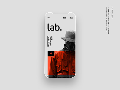 LAB. Mobile concept contemporary design designer freelance graphic minimal mobile streetwear ui