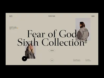 Fear of God - Sixth Collection® concept contemporary design fear of god freelance minimal modern streetwear ui user interface website