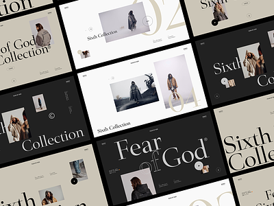 Fear of God - Sixth Collection concept contemporary design fear of god freelance minimal modern streetwear ui ui ux user interface website