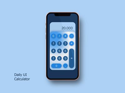 Calculator UI calculator challenge dailyui design figma interface madeinfigma mobile ui ui visual design