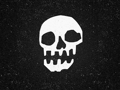 SKULL font icon illustration rough skull