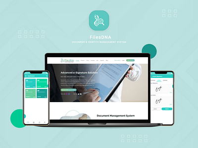 e-signature mobile & web App branding logo ui