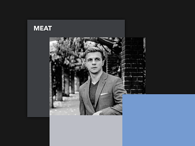 Meat Ad app card dark ui minimal minimalism minimalist mobile ui ux