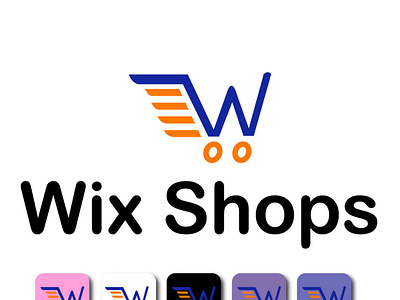 Logo design for Wix Shops branding graphic design logo