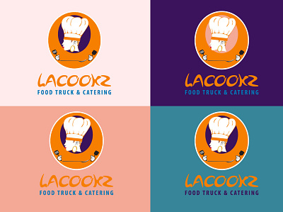 Lacookz logo design diffarent color branding graphic design logo