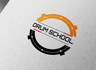 Drum School logo design 3d branding design graphic design illustration logo logo design vector