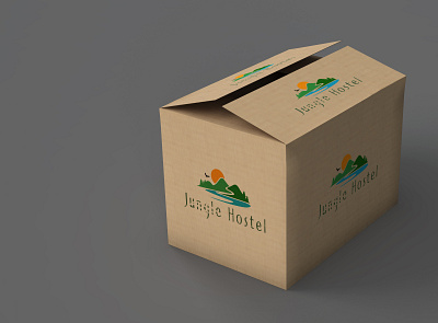 Jungle hostel logo design 3d branding design graphic design illustration logo logo design