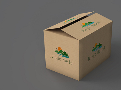 Jungle hostel logo design