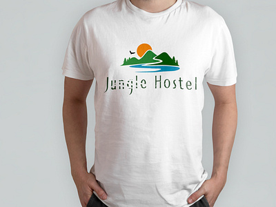 Jungle hostel logo design