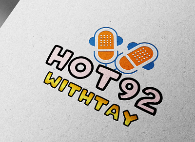 Hot 92 Withtay logo design for Radio company 3d branding design graphic design illustration logo logo design ui ux vector