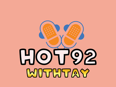 Logo design for hot92 Withtay radio company 3d branding design graphic design illustration logo logo design ui ux vector