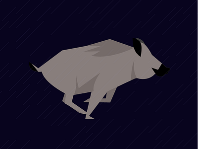 A wild boar illustration wild boar