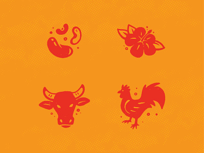 Birria Icons birria chicken cow de res frijoles hibiscus icons illustration jamaica mexican milwaukee pollo taco truck